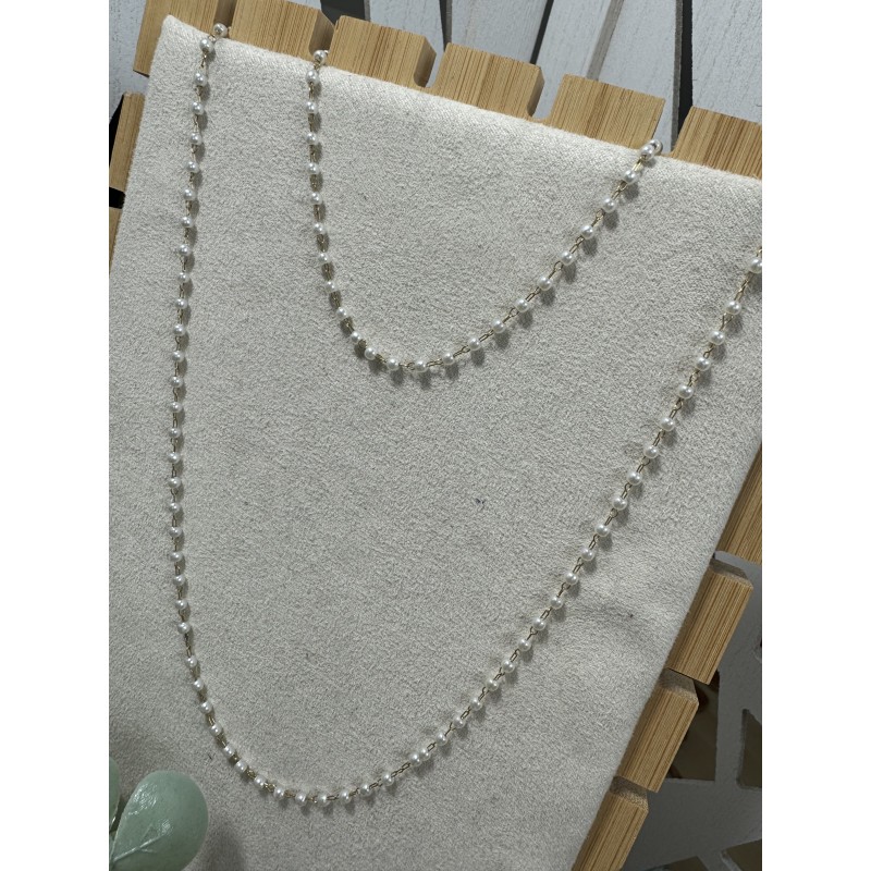 Chaîne perles 70 cms :)