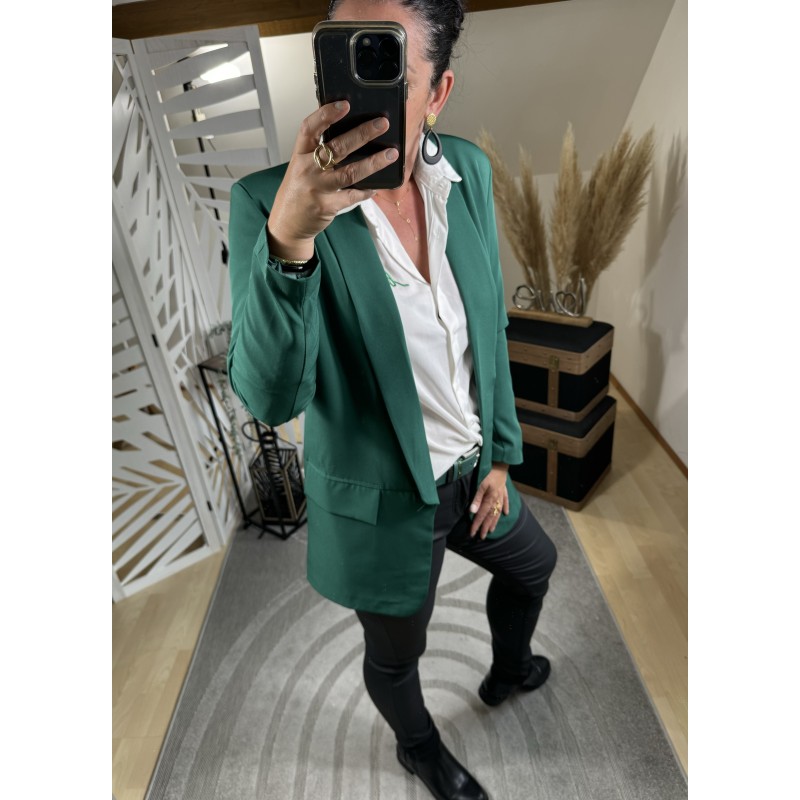 Blazer Long Vert Forêt