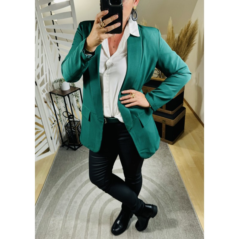 Blazer Long Vert Forêt