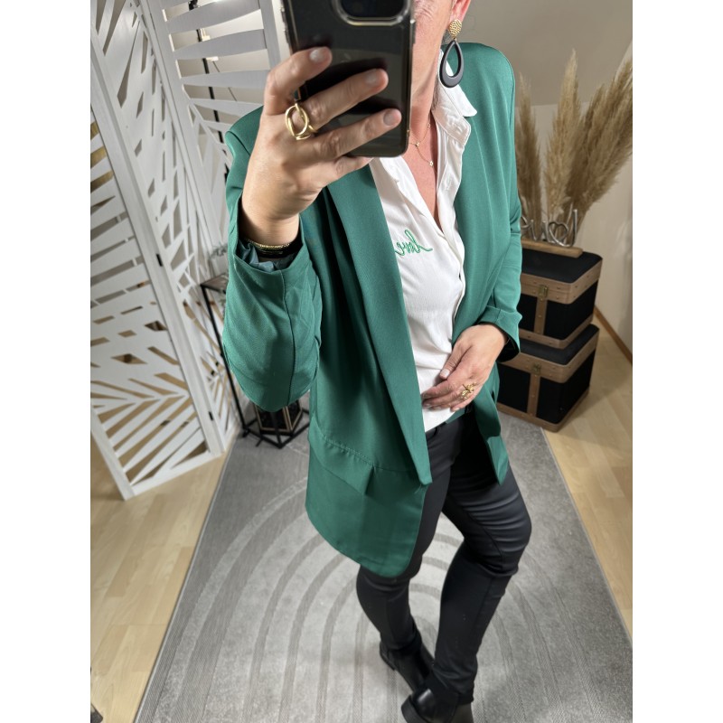 Blazer Long Vert Forêt