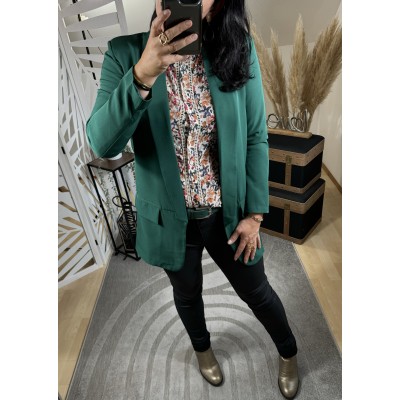 Blazer Long Vert Forêt