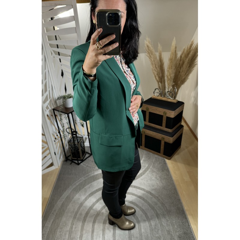 Blazer Long Vert Forêt