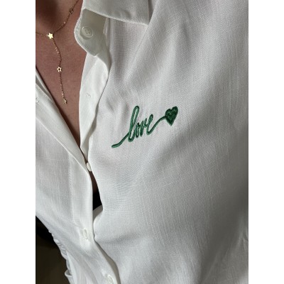 Chemise Love Vert