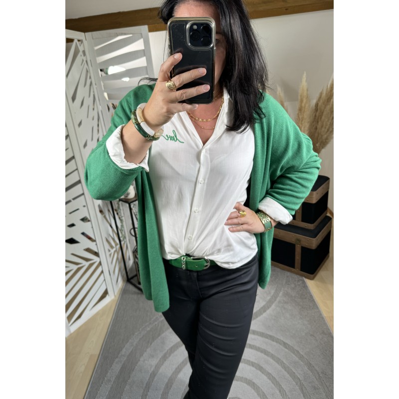 Chemise Love Vert