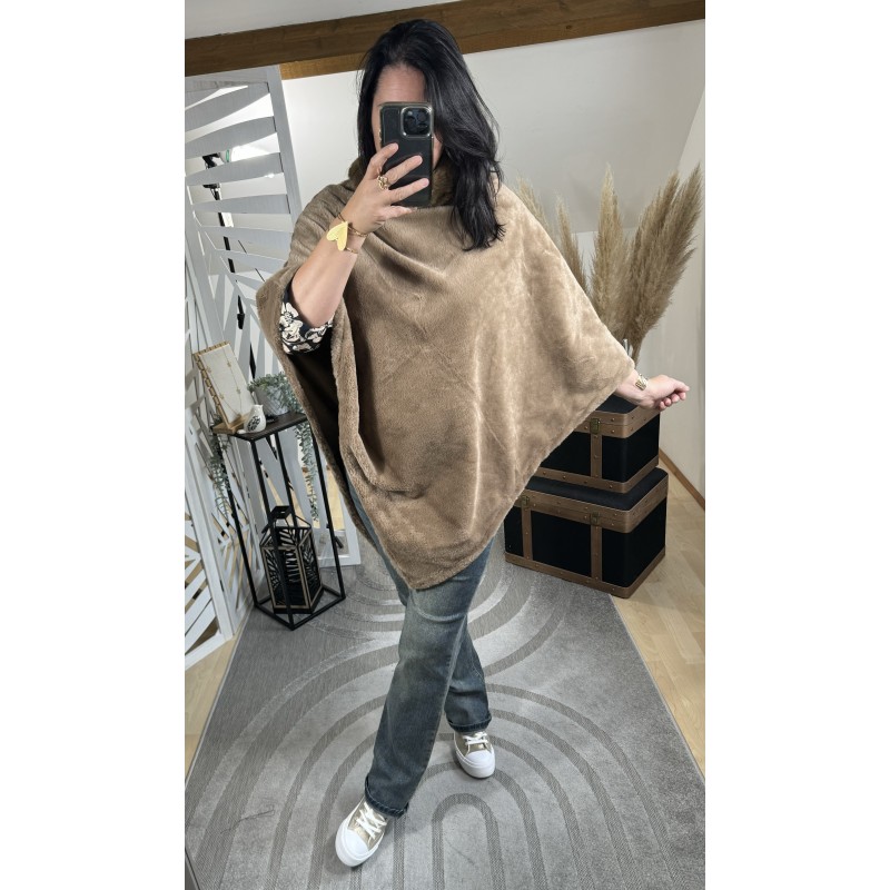 Poncho pilou pilou Camel